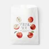 Red Apples Rustic Baby shower Bedankzakje (Voorkant)