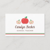 Red Apples schoolleraar Visitekaartje (Voorkant)