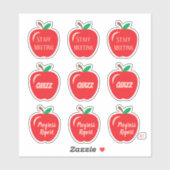 Red Apples Teacher Planner Sticker Pack (Vel)