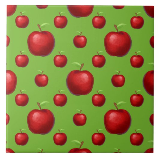 Red Apples Tegel Tegeltje (Voorkant)