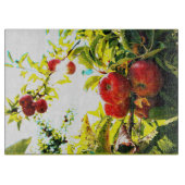 "Red Apples Tree on Sunny Day" Kute Photo. Bestel Snijplank (Voorkant)