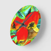 Red Apples waterverf origineel kunstschilderij Ronde Klok (Hoek)