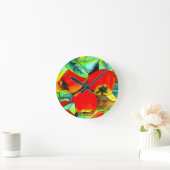 Red Apples waterverf origineel kunstschilderij Ronde Klok (Huis)