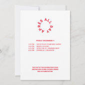 Red Après skiën met mij op 40 verjaardagsfeestreis Kaart (Achterkant)