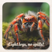 🕷️ Red Arachnid Marvel Kartonnen Onderzetters (Voorkant)