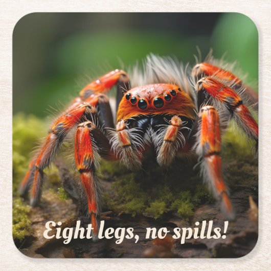 🕷️ Red Arachnid Marvel Kartonnen Onderzetters (Voorkant)