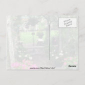 Red Arch en bloemen, Victoria, British Columbia, Briefkaart (Achterkant)