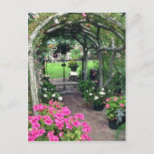 Red Arch en bloemen, Victoria, British Columbia, Briefkaart (Voorkant)