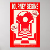 Red Archway Art Print Journey Begins (Voorkant)