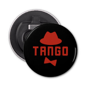 Red Argentine Tango Fedora en Bow Stropdas Dancer Button Flesopener