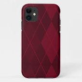 Red Argyle Case-Mate iPhone Case (Achterkant)
