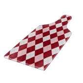 Red Argyle Crimson Roze Small Diamond Shape Snijplank (Hoek)