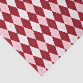 Red Argyle Crimson Roze Small Diamond Shape Tissuepapier (Detail)