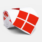 Red Argyle Custom Stropdas (Opgerold)