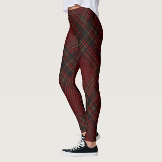 Red Argyle Glen Check Pset Patroon Leggings (Links)