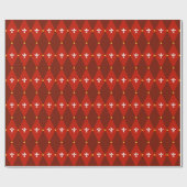 Red Argyle of diamantmotief Cadeaupapier (Vlak)