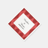 Red Argyle Paper Napkins Servet (Hoek)