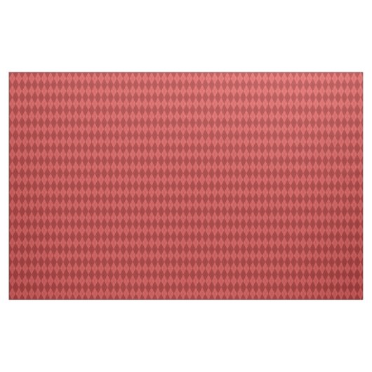 Red Argyle Pattern Fabric Stof (Yard (91,4 cm))