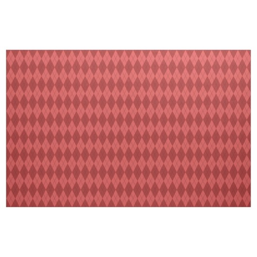 Red Argyle Pattern Fabric Stof (Fat Quarter)