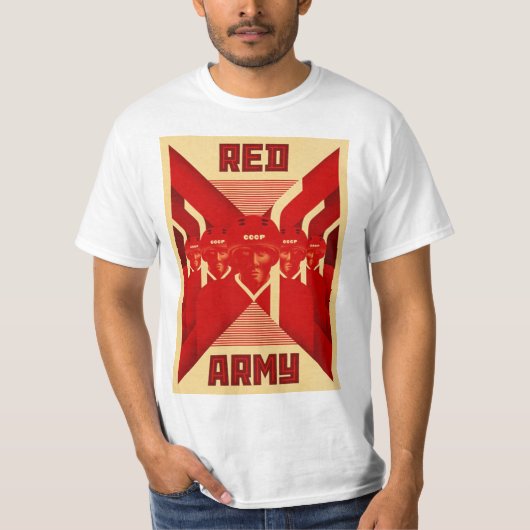 Red Army Hockey Tshirt White (Voorkant)