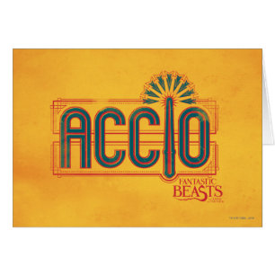 Red Art Deco ACCIO™ Spell Grafisch