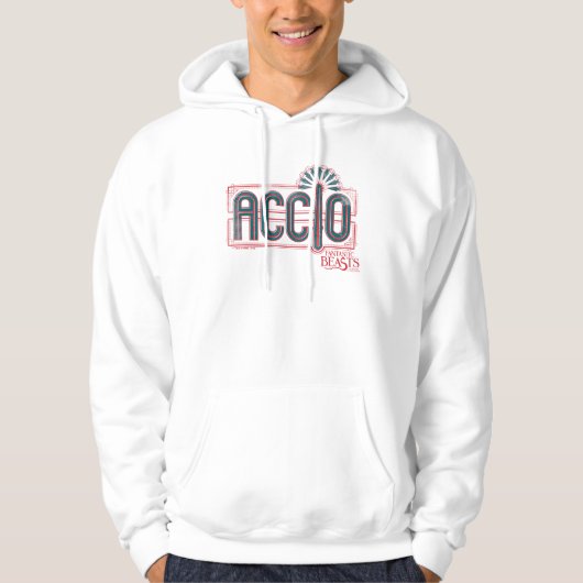 Red Art Deco ACCIO™ Spell Grafisch Hoodie (Voorkant)