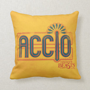 Red Art Deco ACCIO™ Spell Grafisch Kussen