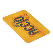 Red Art Deco ACCIO™ Spell Grafisch Magneet (Rechterzijde)