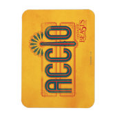 Red Art Deco ACCIO™ Spell Grafisch Magneet (Verticaal)