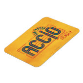 Red Art Deco ACCIO™ Spell Grafisch Magneet (Linkerzijde)