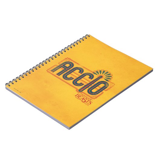 Red Art Deco ACCIO™ Spell Grafisch Notitieboek (Linkerzijde)