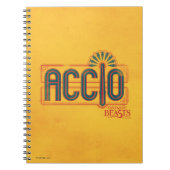 Red Art Deco ACCIO™ Spell Grafisch Notitieboek (Voorkant)