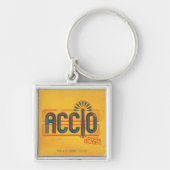 Red Art Deco ACCIO™ Spell Grafisch Sleutelhanger (Voorkant)