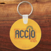 Red Art Deco ACCIO™ Spell Grafisch Sleutelhanger (Voorkant)