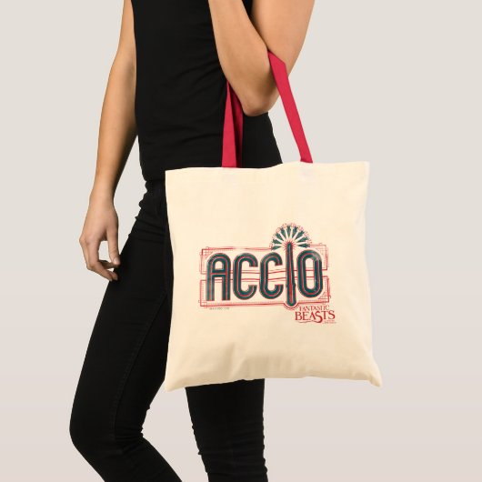 Red Art Deco ACCIO™ Spell Grafisch Tote Bag (Voorkant (product))