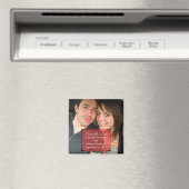 Red Art Deco Lijst Save the Date Magnet (Insitu (Vaatwasser))
