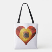 Red Art FlowerCustom All-Over-Print Canvas tas (Achterkant)