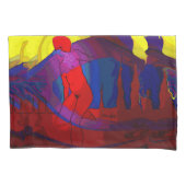 Red Art Lady Pillowcase Kussensloop (Voorkant)