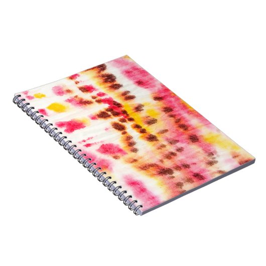 Red Artistisch smerig. Tie Dye Texture. Grijze pen Notitieboek (Rechterzijde)