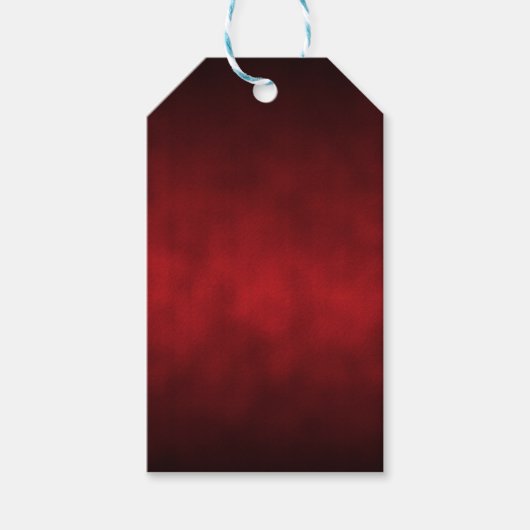 Red Artsy Gothic Ombre Cadeaulabel (Voorkant)