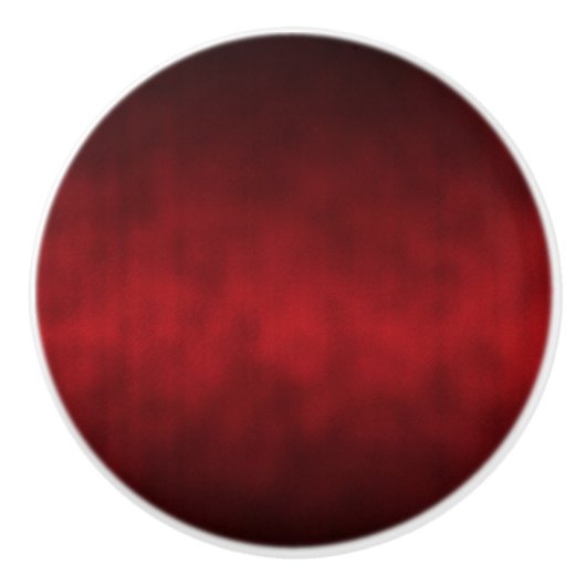 Red Artsy Gothic Ombre Keramische Knop (Voorkant)