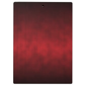Red Artsy Gothic Ombre Klembord (Achterkant)