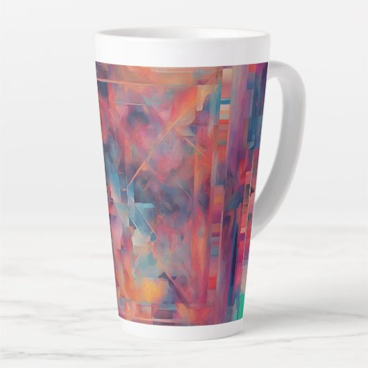 Red Arty groot Latte Mok (Rechterhoek)