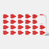 Red Asian Moods Buddah Boys Case-Mate iPhone Case (Achterkant (horizontaal))