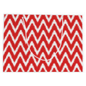 Red Asian Moods Ikat Chevrons Groot Cadeauzakje (Achterkant)