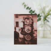 Red Astronomical Clock Briefkaart (Staand voorkant)