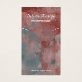 Red Auburn Waterverf Ketting - Display Kaart (Voorkant)