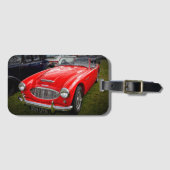 Red Austin Healey 3000 klassiek Bagagelabel (Voorkant (horizontaal))