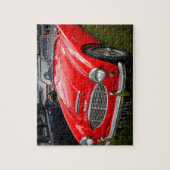 Red Austin Healey 3000 klassieke auto Legpuzzel (Verticaal)