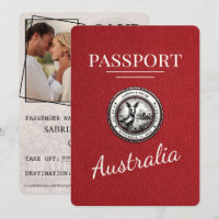 Red Australia Passport Bewaar de datum